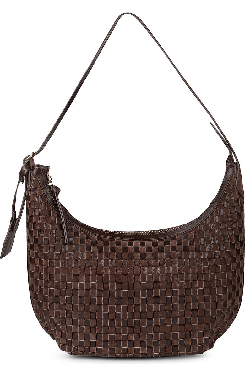 Rafe New York Large Alva Large Hobo, Main, color, Chocolate