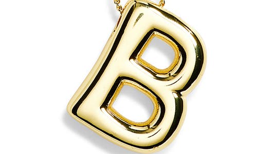 Leith 3d Initial Pendant Necklace In Gold