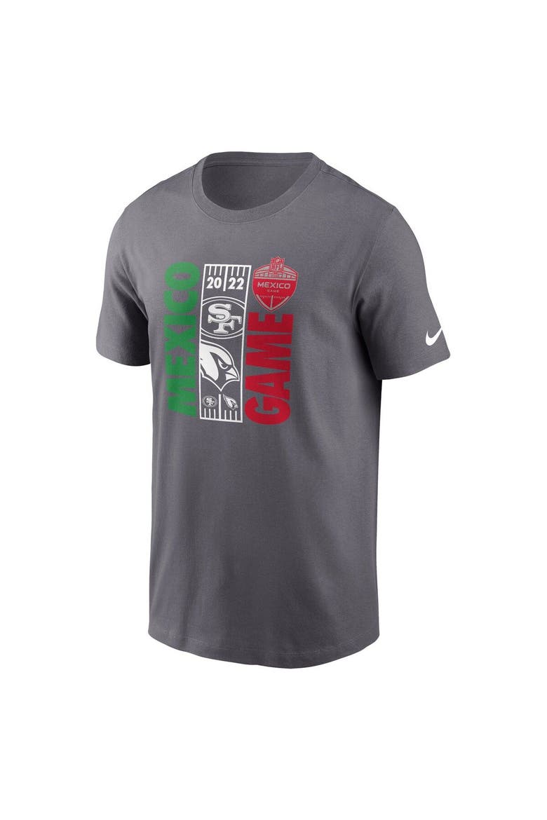Men's Nike Heather Gray San Francisco 49ers vs. Arizona Cardinals Essential Mexico Game T-Shirt, Alternate, color, Heather Gray