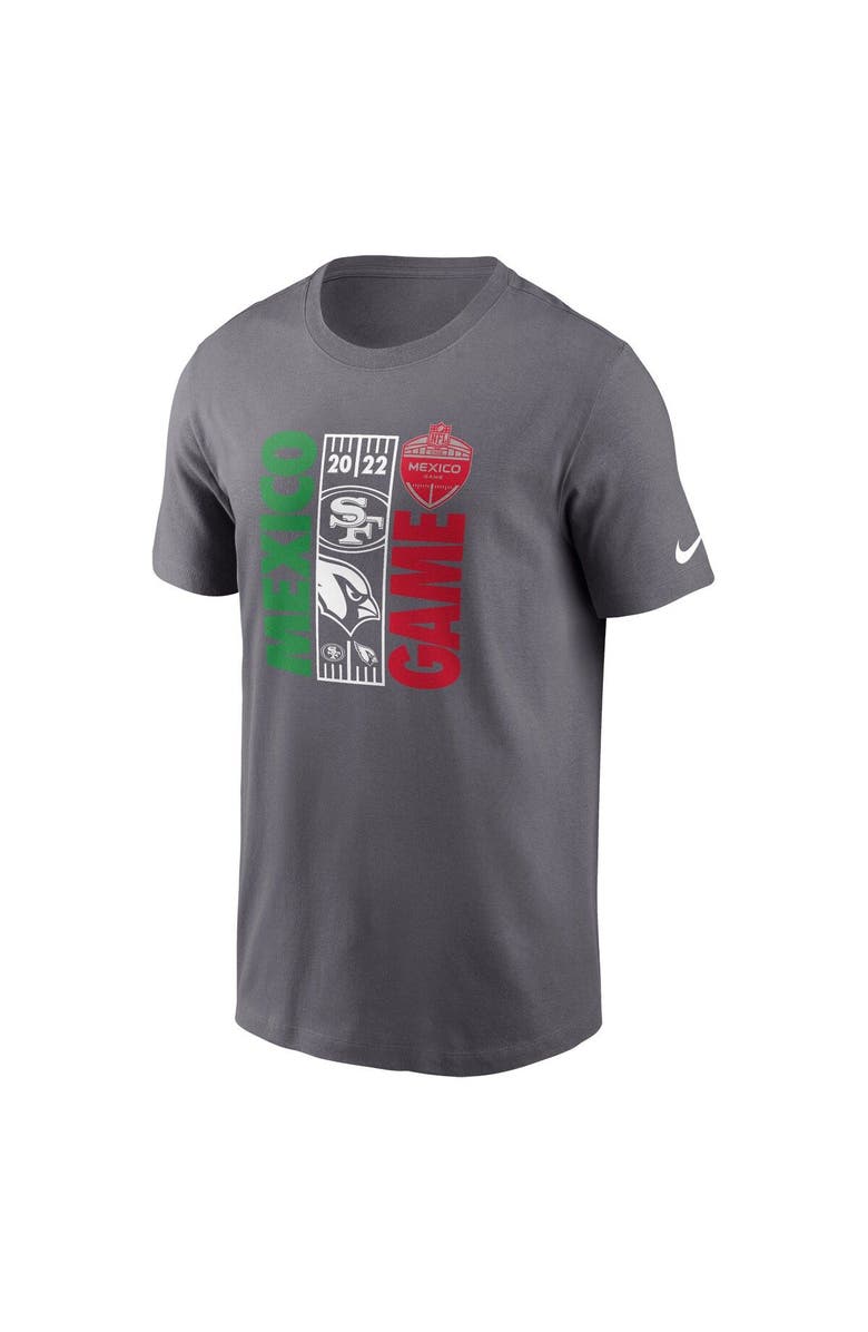 Nike Men's Nike Heather Gray San Francisco 49ers vs. Arizona Cardinals Essential Mexico Game T-Shirt, Alternate, color, Heather Gray