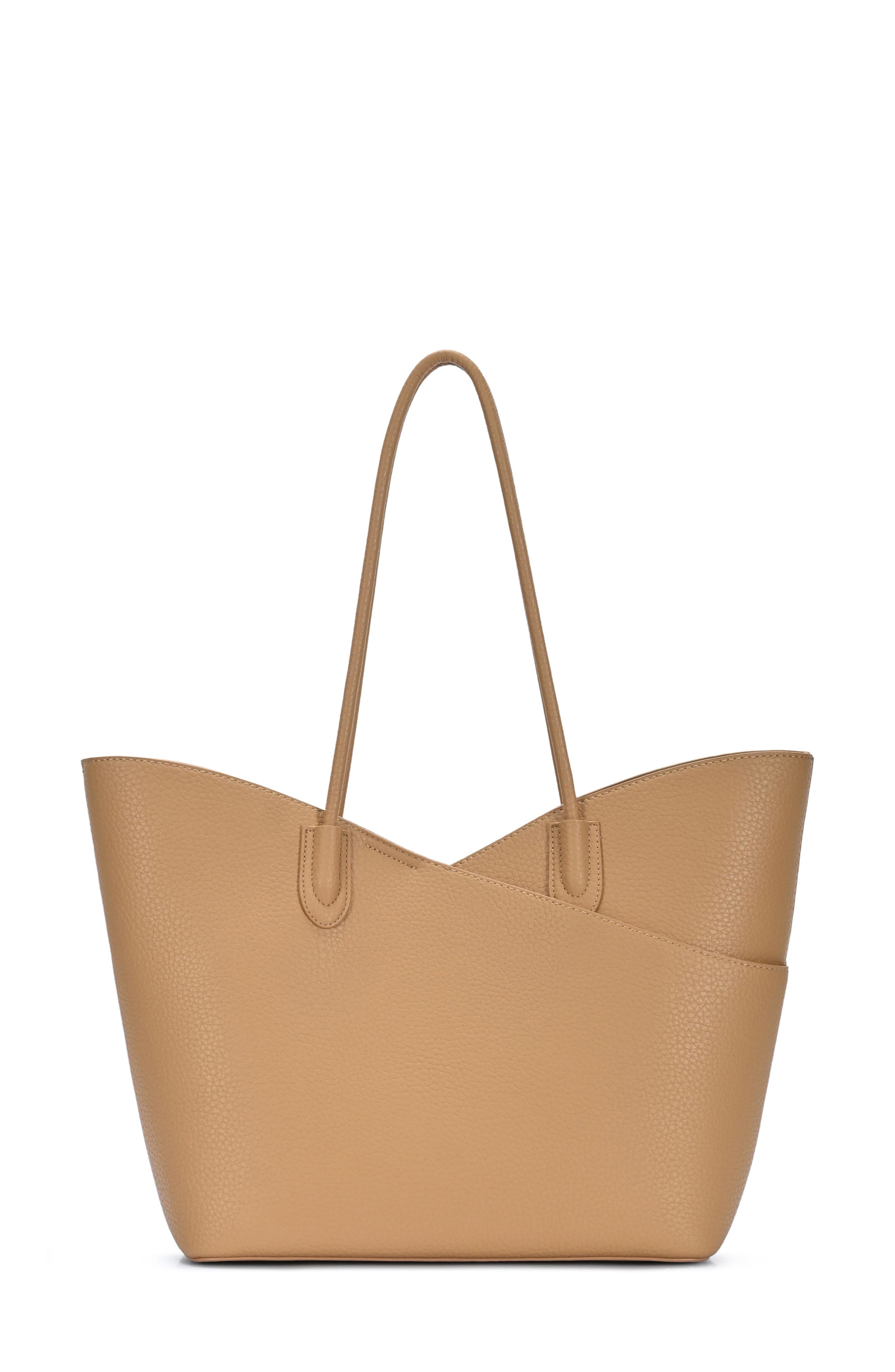 Crisscross Faux Leather Tote