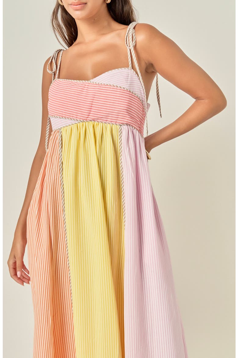 Striped Sleeveless Maxi Dress, Alternate, color, PINK MULTI