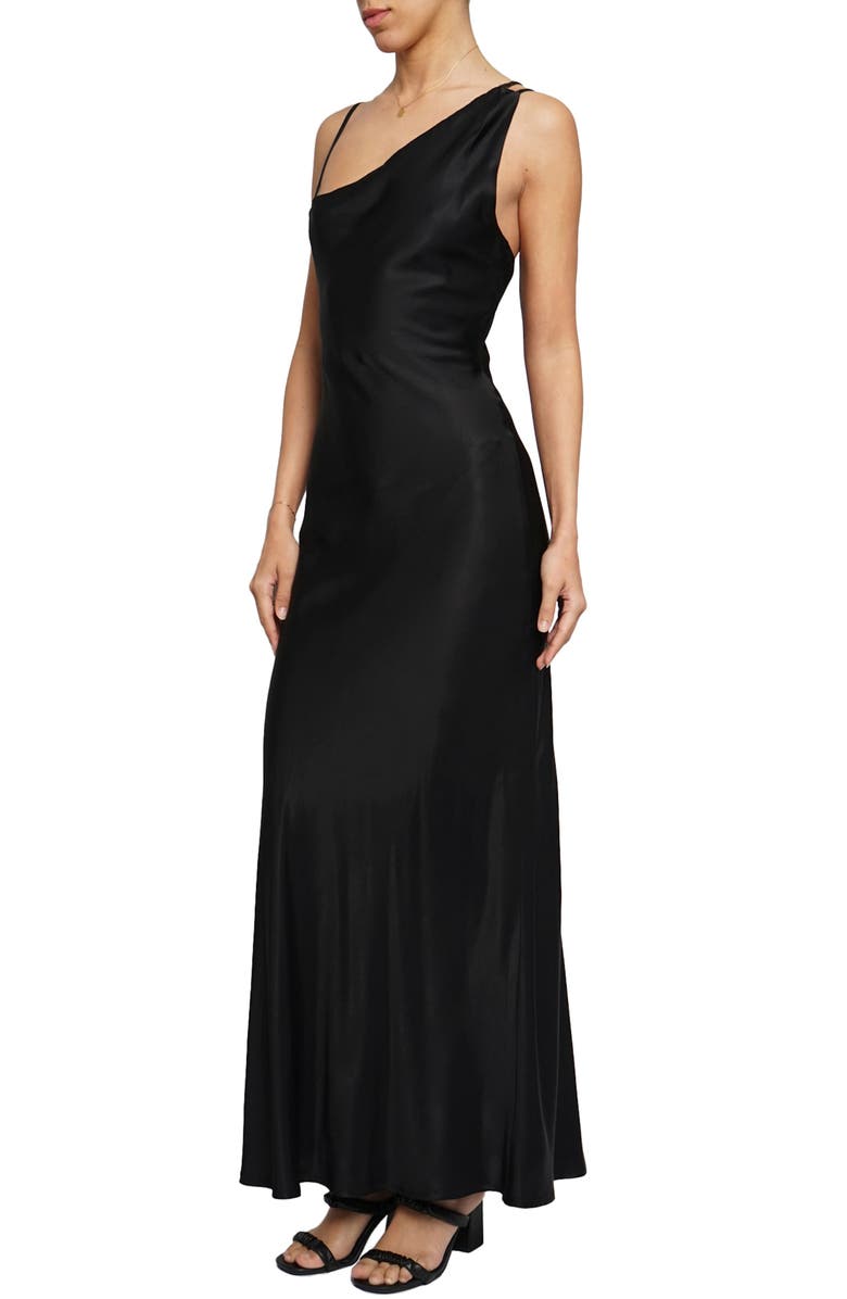 Know One Cares Asymmetric Bias Cut Maxi Dress, Alternate, color,