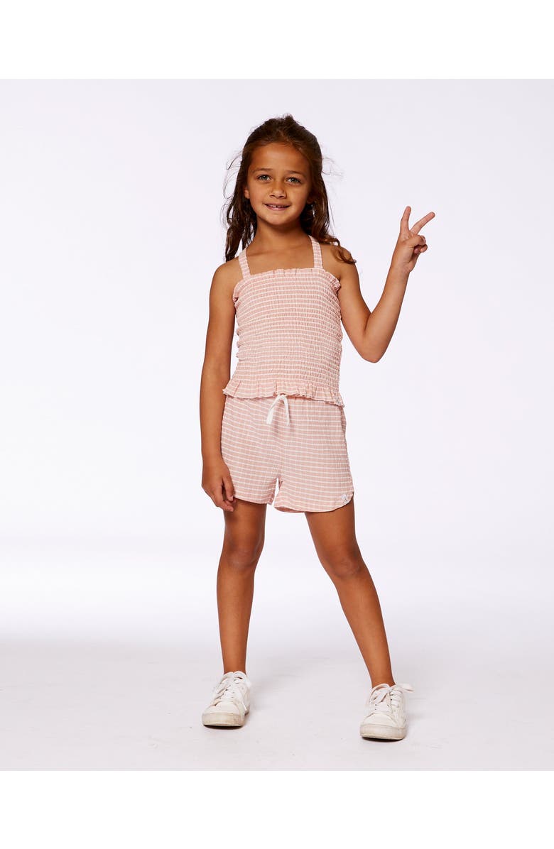 Deux par Deux Little Girl's Crinkle Short Light Old Pink, Alternate, color,