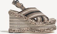 Amambaih Pia Handwoven Platform Sandal with Adjustable Ankle Strap
