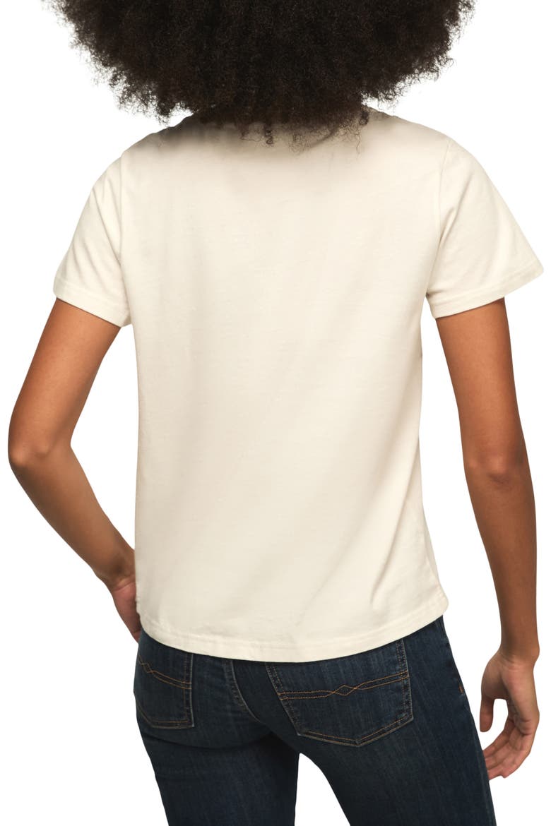 Lucky Ribbon Crewneck T-Shirt, Alternate, color, GARDENIA