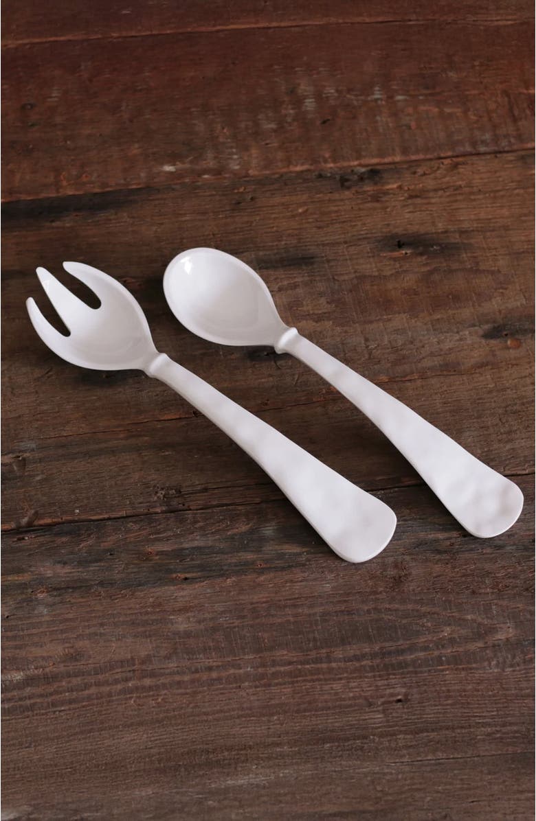 BEATRIZ BALL Collection Vida Havana Large Salad Servers, Alternate, color, White