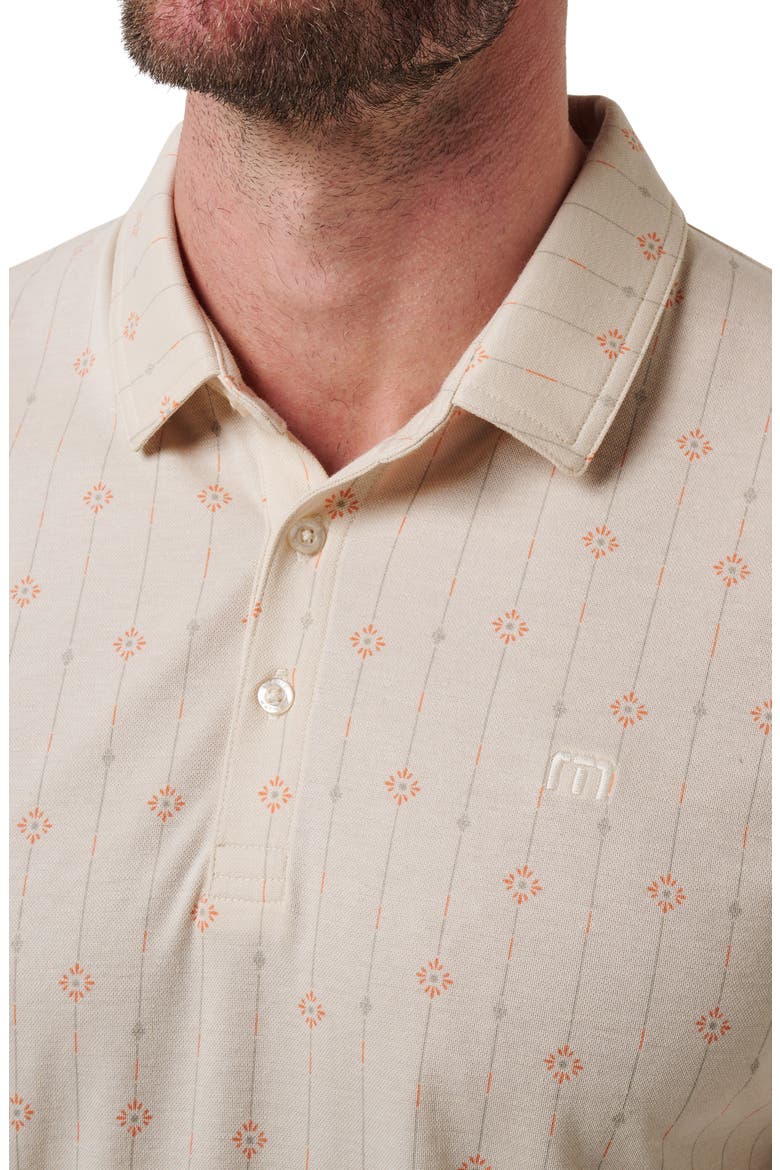 Deco Floral Medallion Polo, Alternate, color, MOONBEAM
