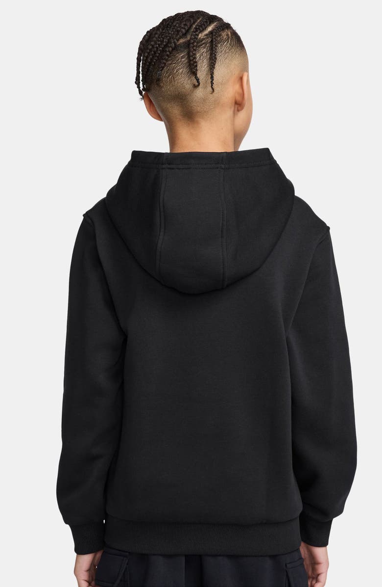 Nike Kids' Sportswear Fleece Hoodie, Alternate, color, Black/ Metallic Gold