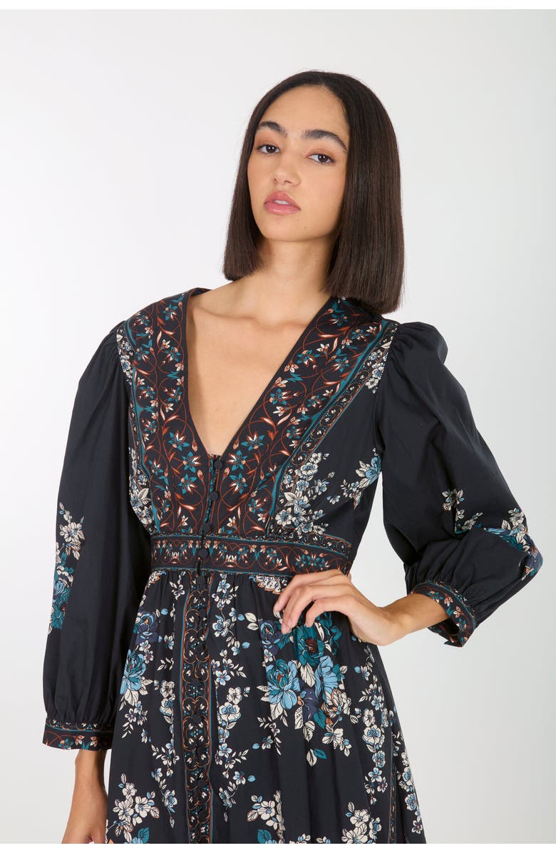 Super Natural by Secret Mission Zaria Dress, Alternate, color, Dark Navy Floral
