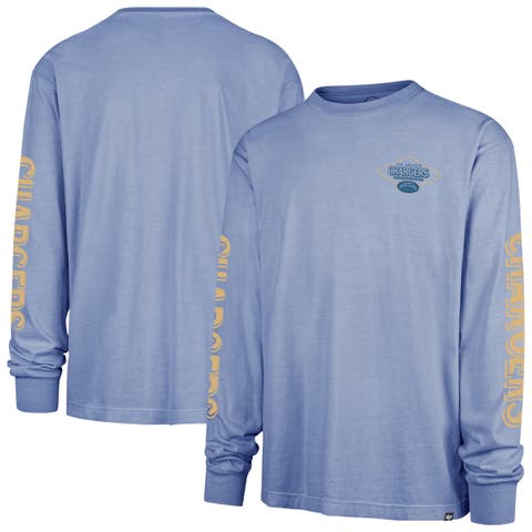 Men's '47 Powder Blue Los Angeles Chargers Cairn Ravine Foundation Long Sleeve T-Shirt