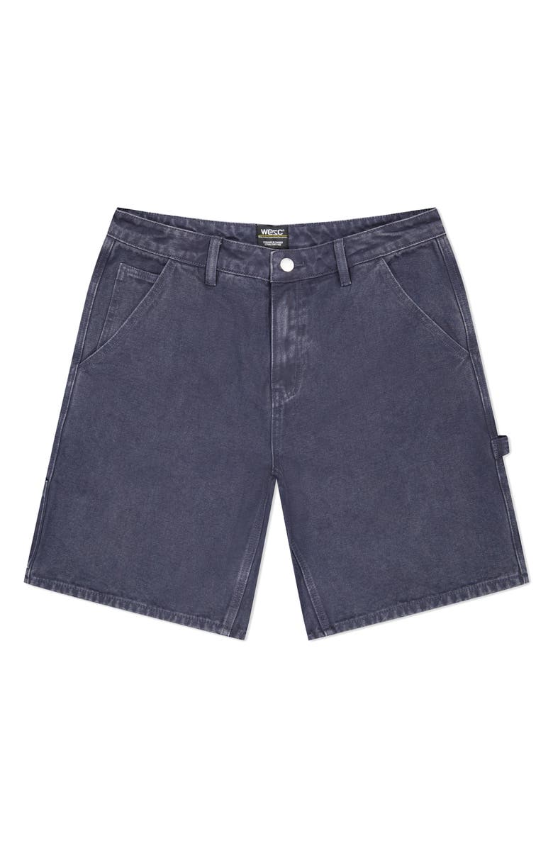 WeSC Canvas Carpenter Shorts, Main, color, Parisian Nights