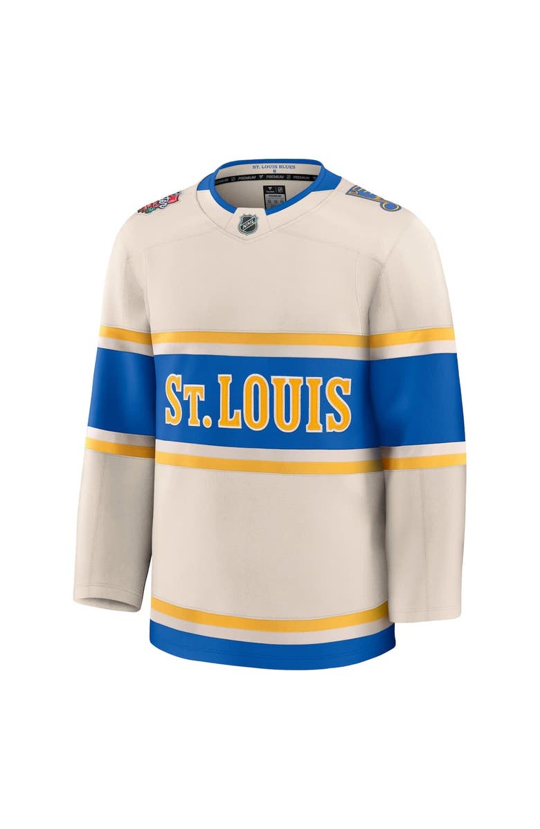 FANATICS Men's Fanatics Cream St. Louis Blues 2025 NHL Winter Classic Premium Jersey, Alternate, color, 