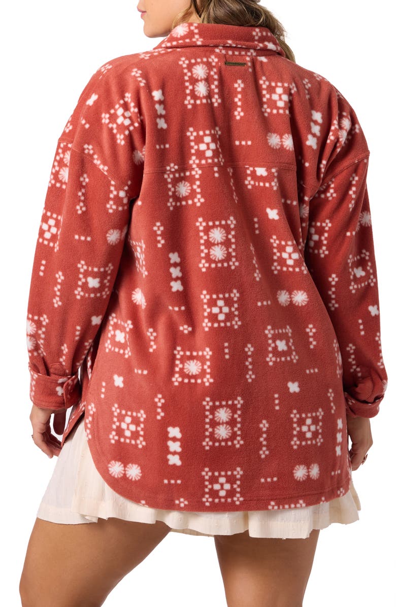 O'Neill Rune Oversize Superfleece Shirt Jacket, Alternate, color, Aragon