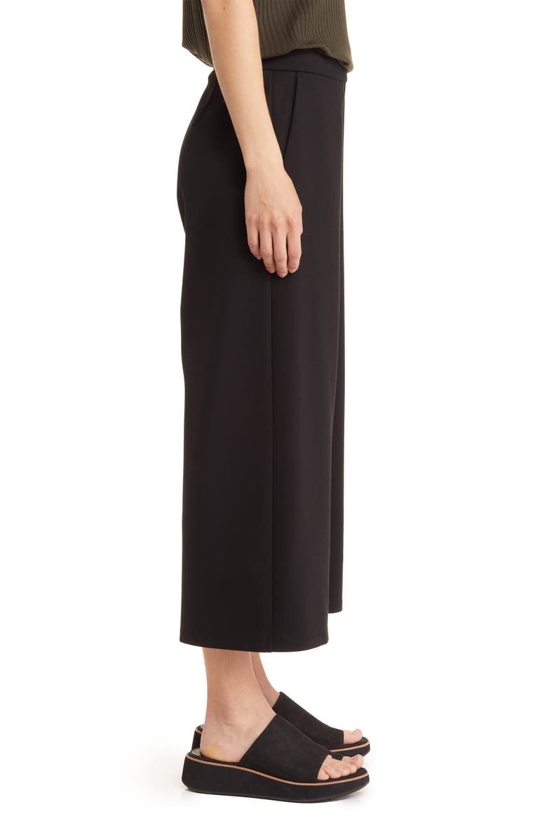 Eileen Fisher Crop Wide Leg Ponte Pants, Alternate, color,