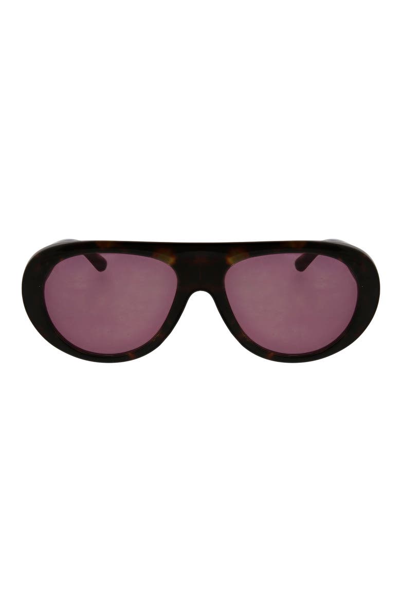 Oversized Aviator Sunglasses, Main, color, DARK TORTOISE