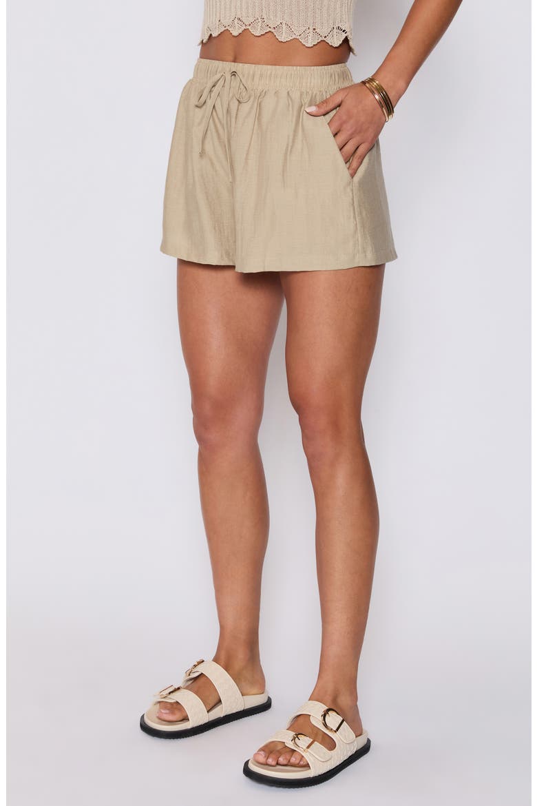 Ellory Drawstring Shorts (Nordstrom Exclusive), Alternate, color, KHAKI