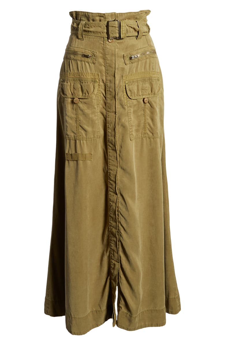 Free People The Feeling of Falling Belted Maxi Skirt, Alternate, color,