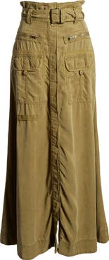 Free People The Feeling of Falling Belted Maxi Skirt