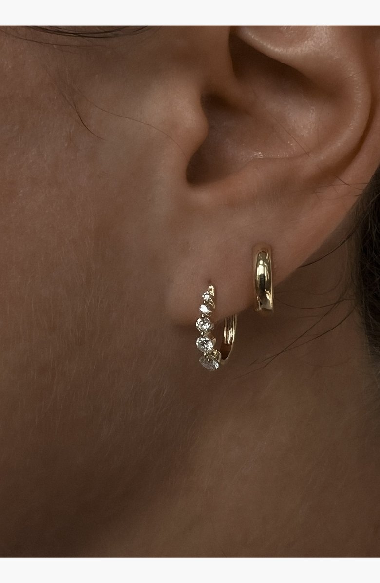 Kinn Classic Huggie Earrings, Alternate, color, Single