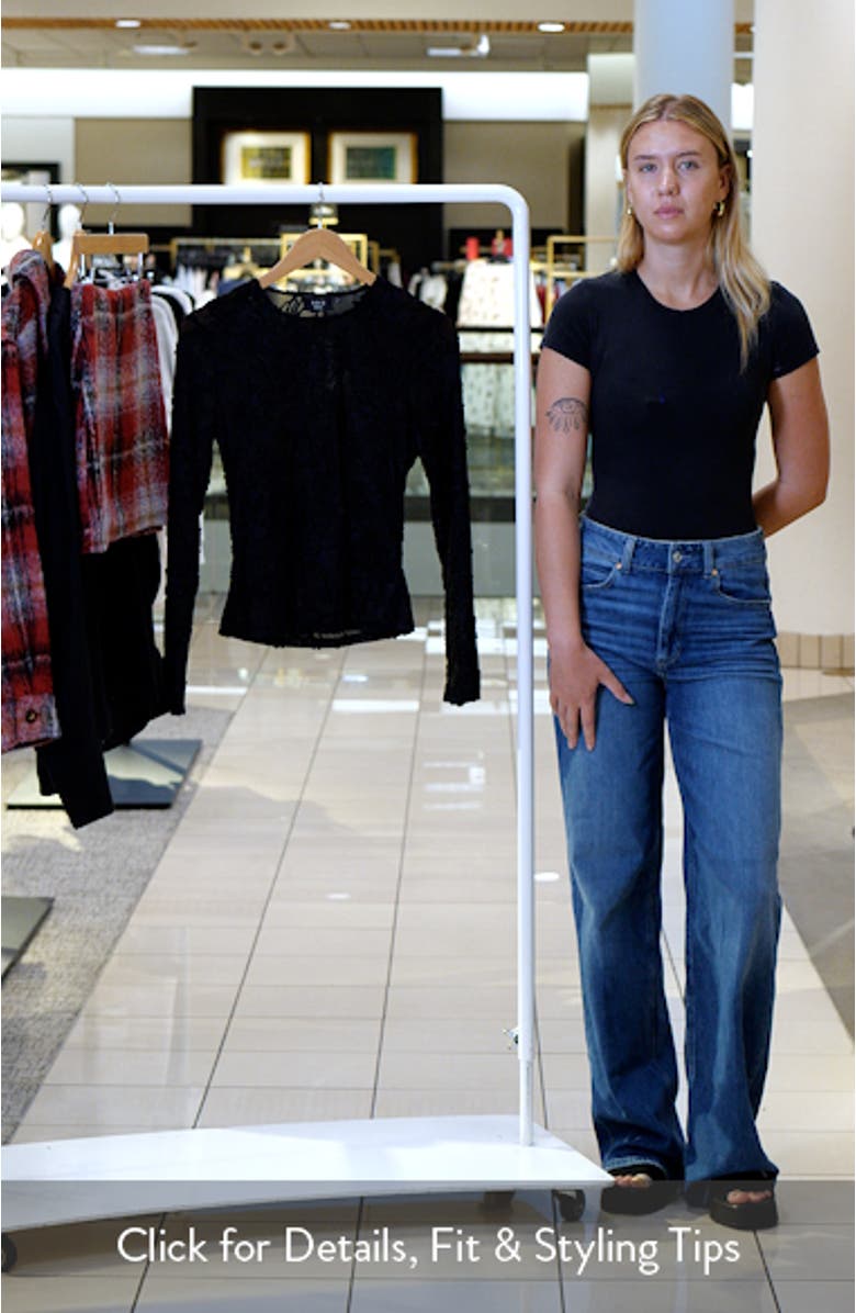 Stella Floral Devoré Long Sleeve Top, sales video thumbnail