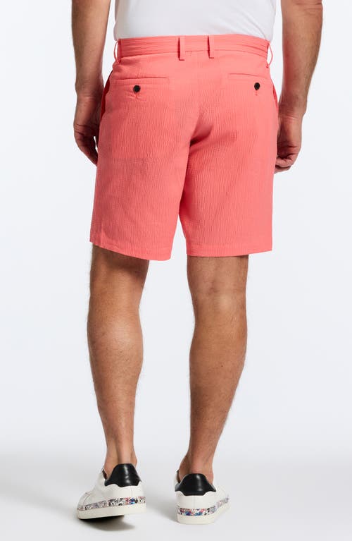 Robert Graham Thresher Seersucker Shorts In Coral