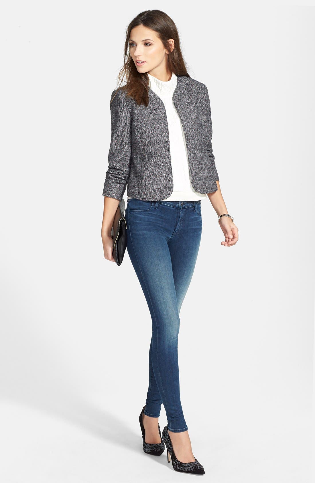 Sam Edelman 'Dani' Beaded Pointy Toe Pump, Alternate, color, 