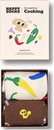Happy Socks NYT Cooking Hothead Fun 2-Pack Cotton Blend Crew Socks Gift Set