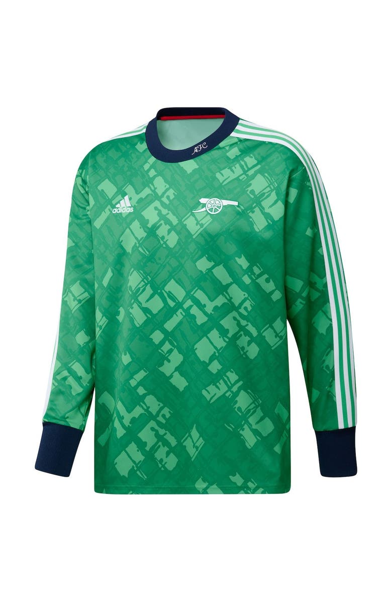adidas Men's adidas Green Arsenal Authentic Football Icon Goalkeeper Jersey, Alternate, color, 