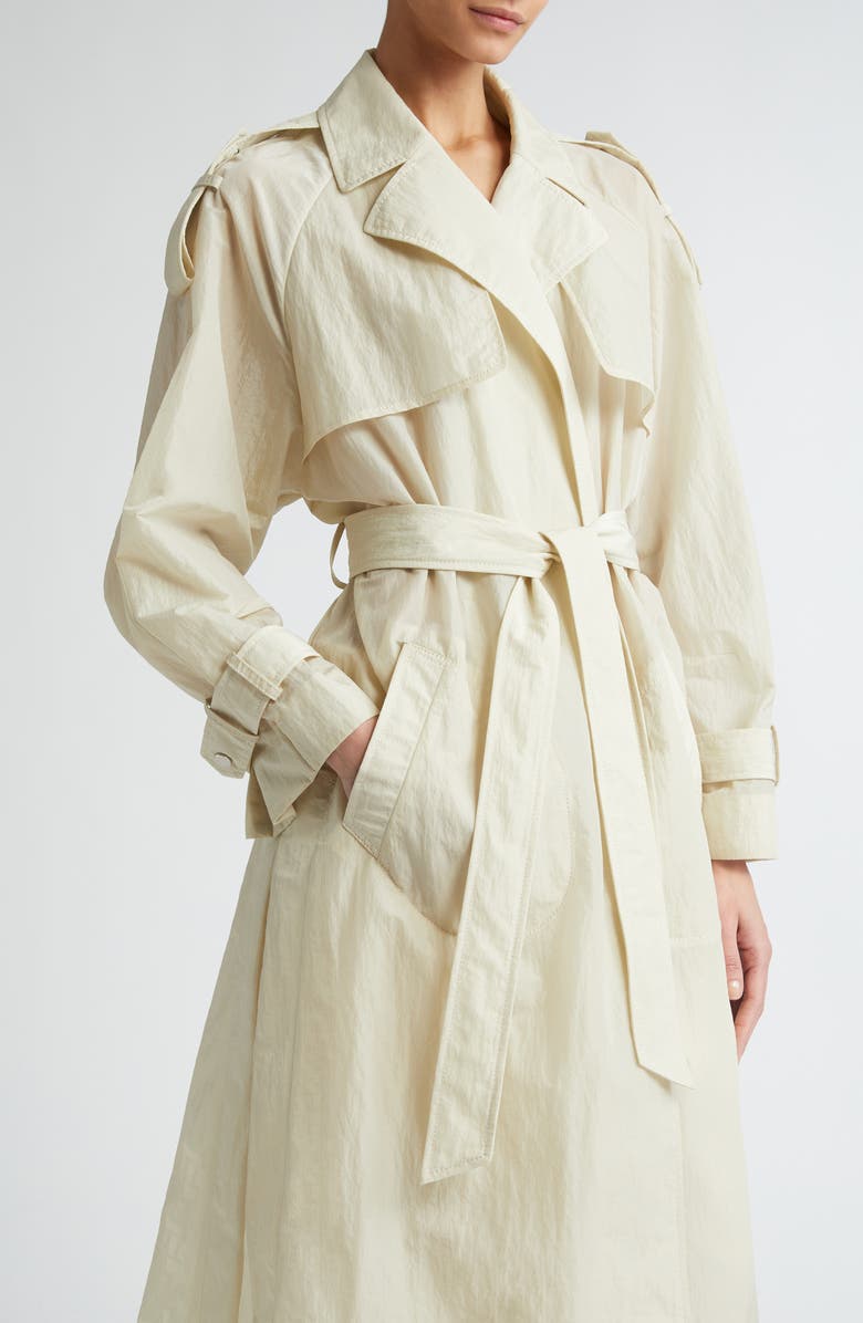 PARTOW Arizona Crinkled Nylon Trench Coat, Alternate, color,
