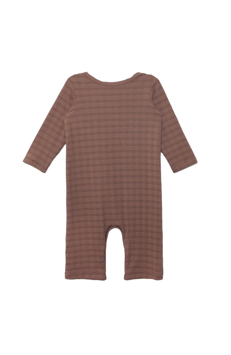 Beckett and Bear Theo Romper, Alternate, color, Brown