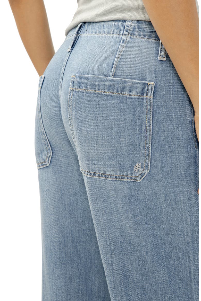 Beach Wide Leg Drawstring Jeans, Alternate, color, VENTURA