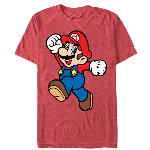 Men's Nintendo Mario Super Pose  Graphic T-Shirt