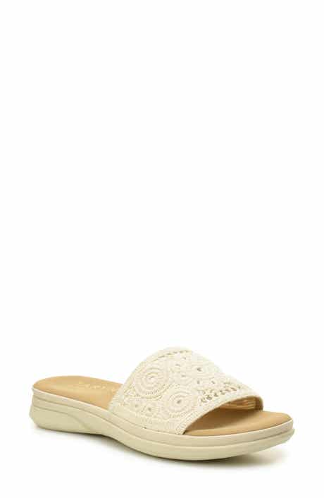 Taryn Rose Macramé Slide Sandal