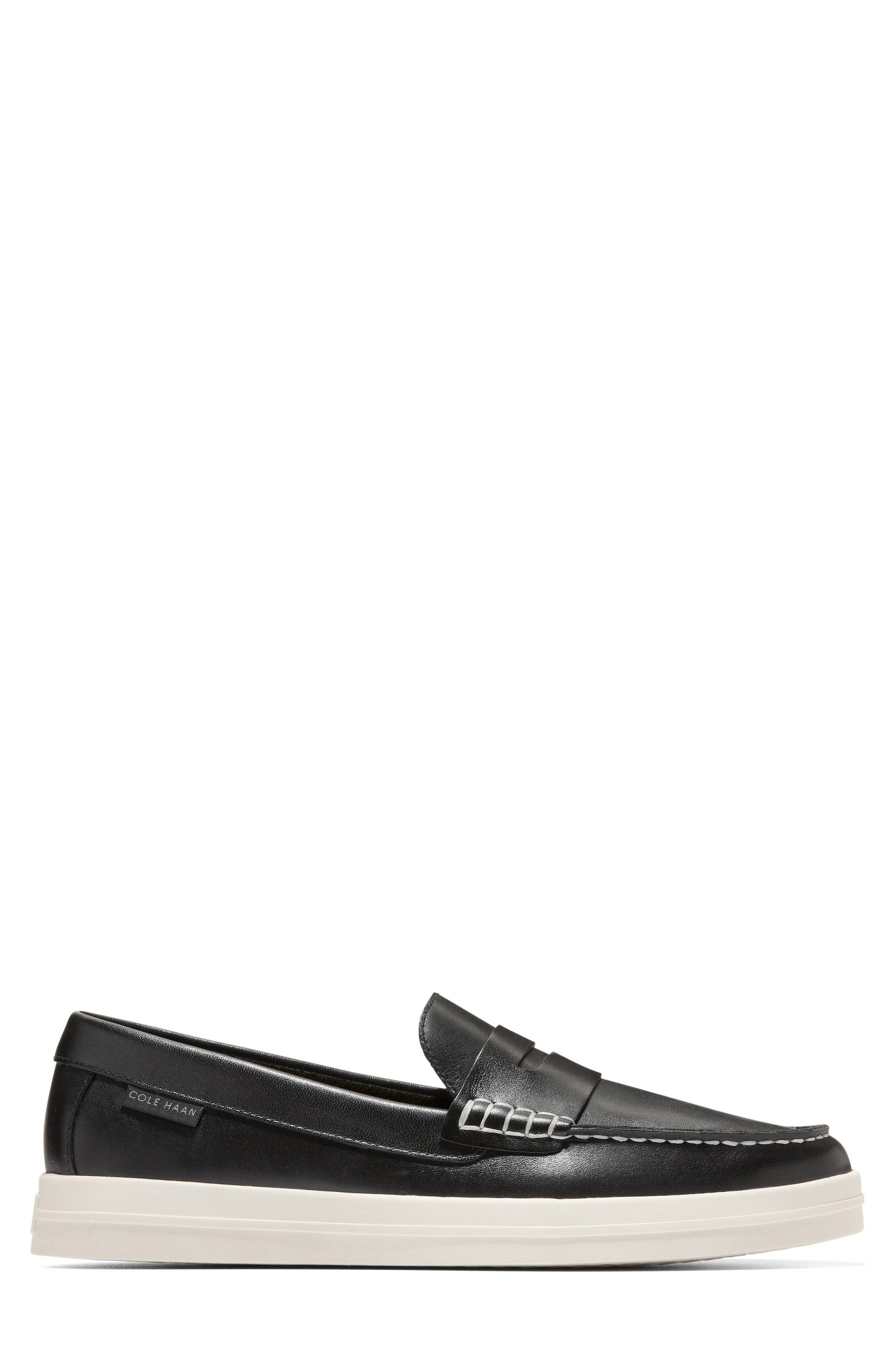 Cole Haan Nantucket Penny Loafer Sneaker, Alternate, color, Black / Ivory