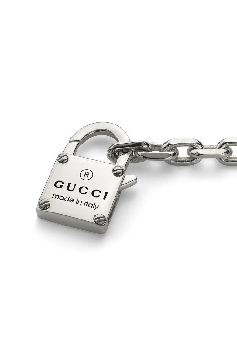 Gucci Trademark Lock Pendant Bracelet, Alternate, color, 
