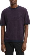 Theory Kolben Stripe Linen & Cotton Blend T-Shirt