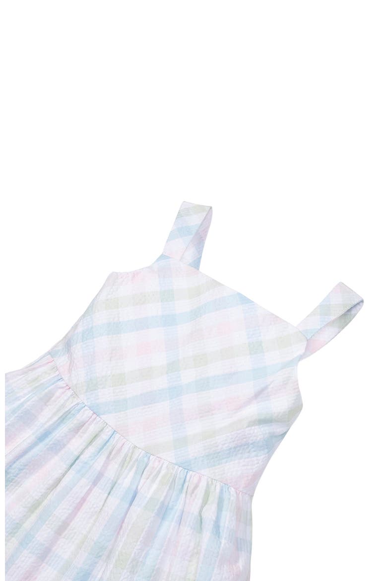 Girls' Organic Tiered Sundress, Kids, Alternate, color, Easter Check