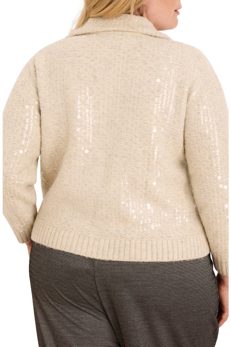 Shimmer Sequin Knit Jacket, Alternate, color, ALPACA