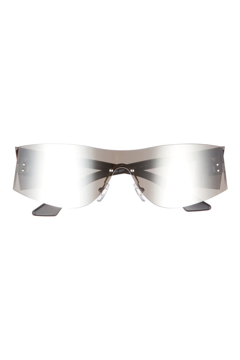 43mm Irregular Sunglasses, Main, color, SILVER