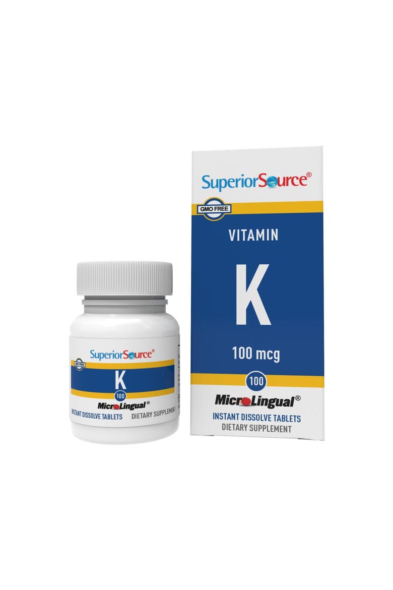 Vitamin K Sublingual Dissolving Tablets, Main, color, White