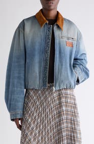Acne Studios Padded Denim Bomber Jacket