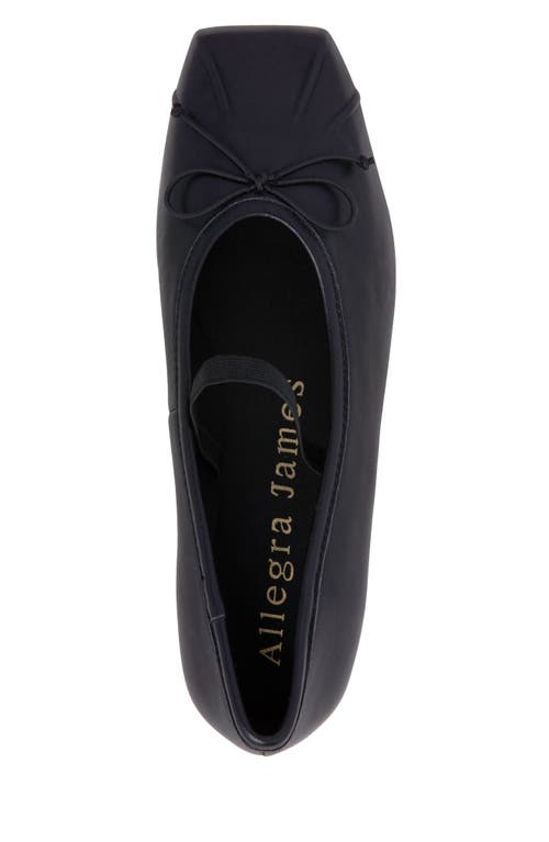 Allegra James Cossie Leather Ballet In Black