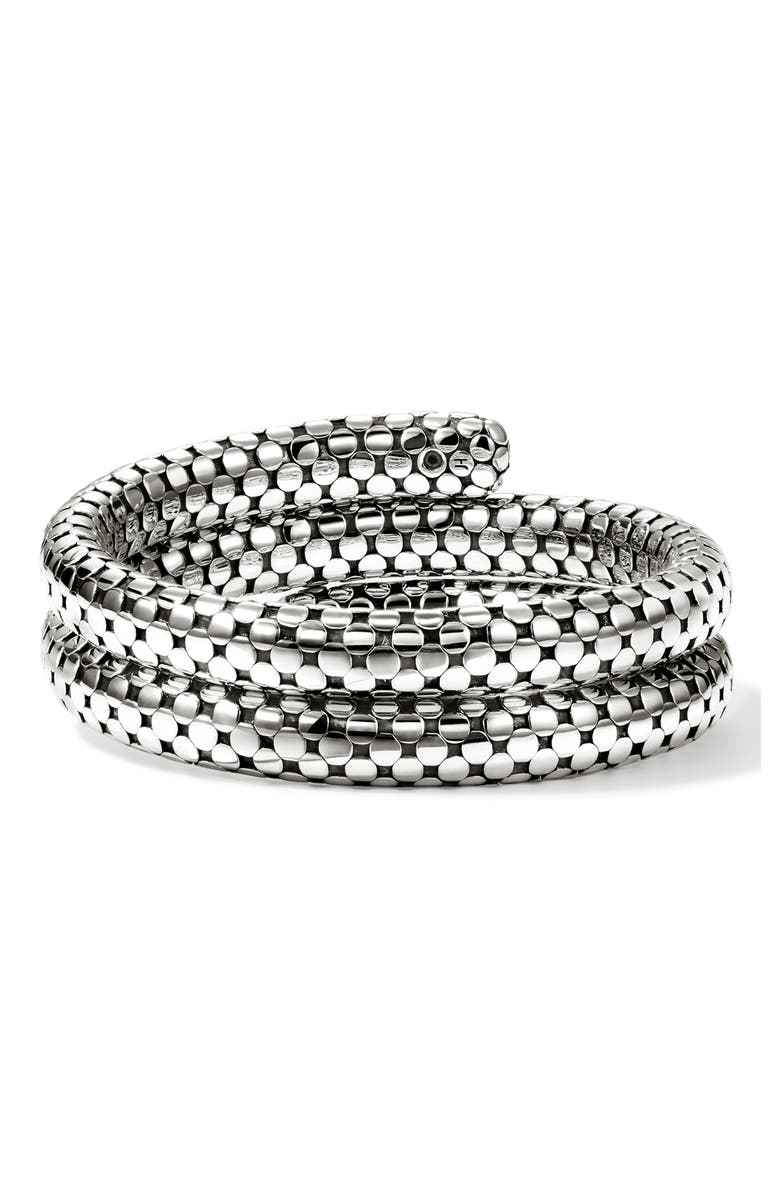 John Hardy Dot Coil Bracelet, Alternate, color, Silver