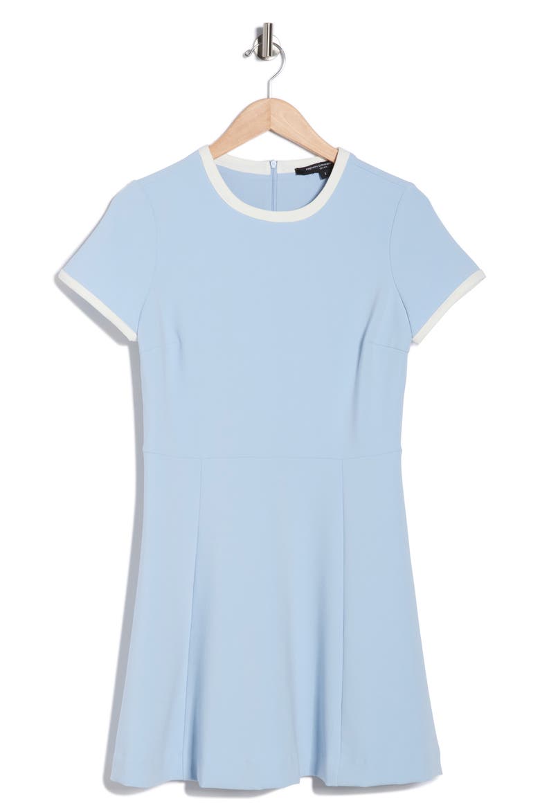 Ringer Trim Skater Minidress, Alternate, color, CASHMERE BLUE