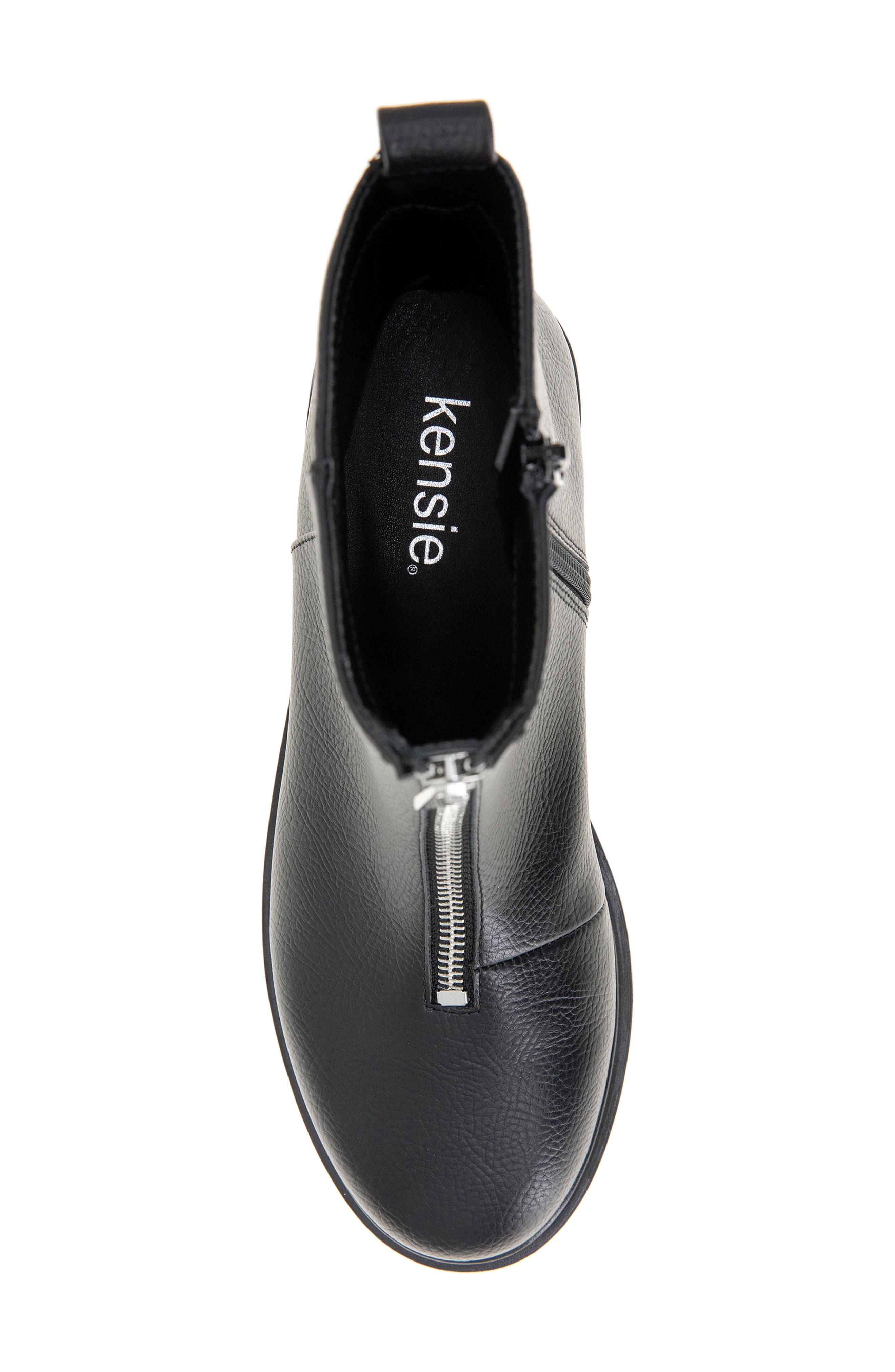 Kensie Emilia Lug Sole Boot, Alternate, color, Black