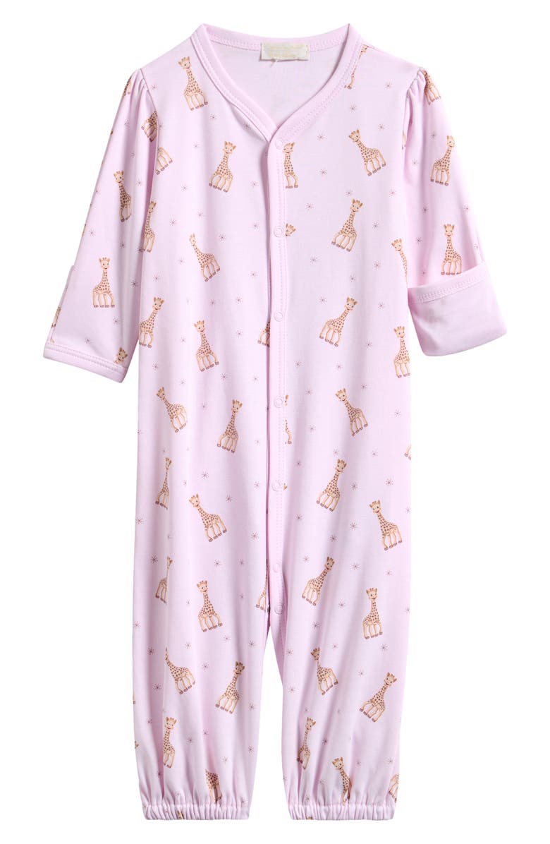 Kissy Kissy Sophie La Giraffe Convertible Pima Cotton Gown, Alternate, color, 