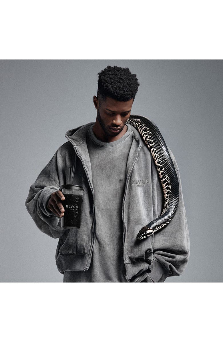 Blvck Acid Wash Zip Sweater, Alternate, color, 