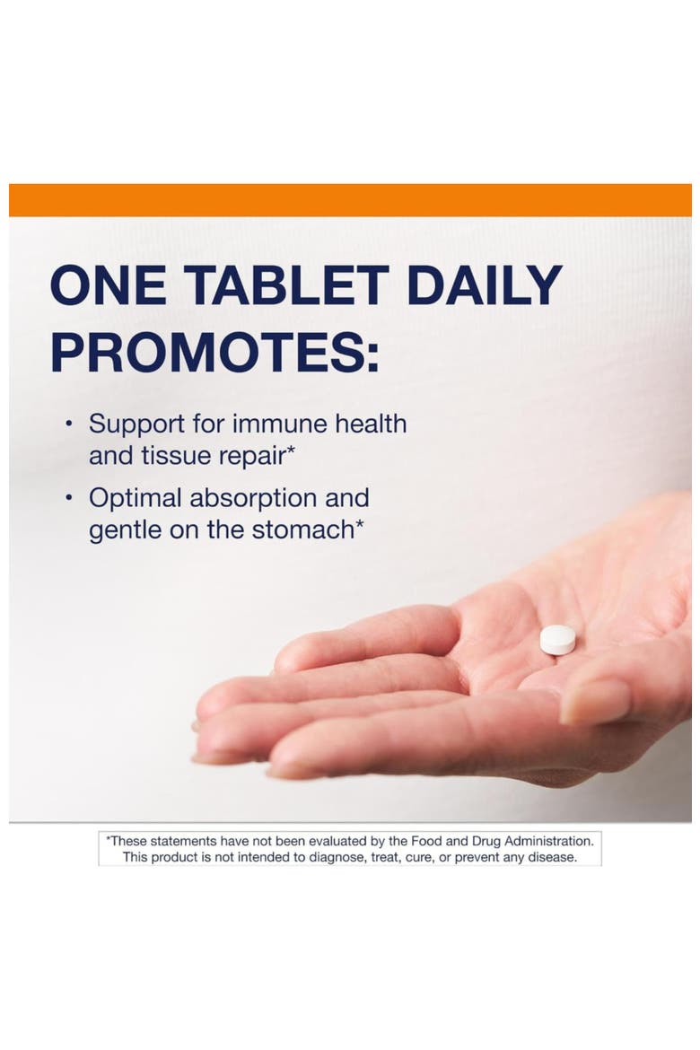 Zinc A.G. Highly Absorbable Immune Support Supplement 60 Tablets, Alternate, color, None