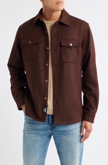 Schott NYC CPO Wool Blend Work Shirt | Nordstrom